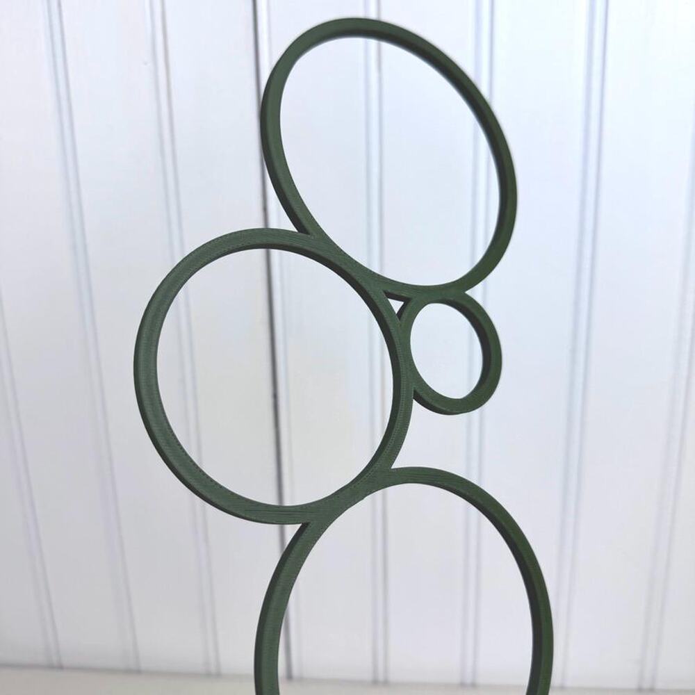Plant Trellis,Bubble Inspired Plant Support,Geometric Circles,Indoor,11.5" tall - Picture 4 of 11
